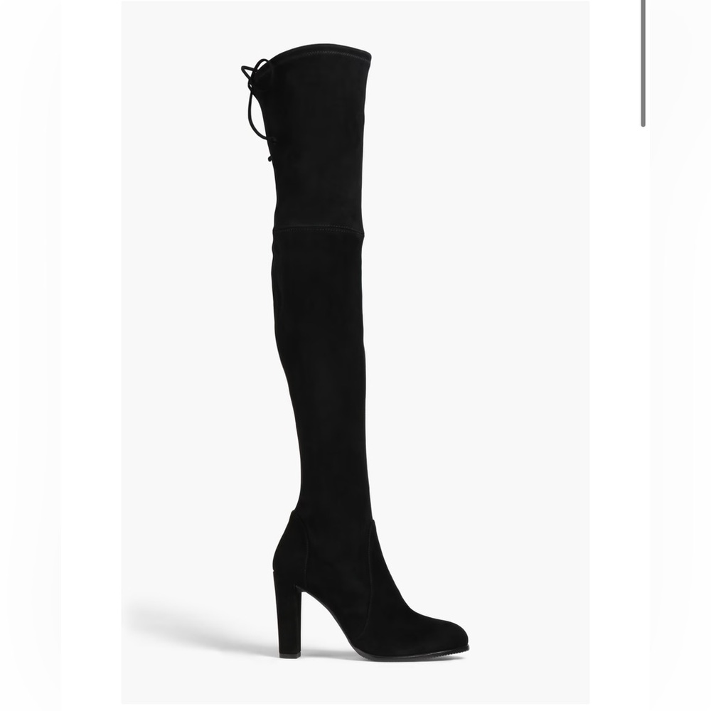 Stuart WEITZMAN highland Black Over-the-Knee Women's Boots